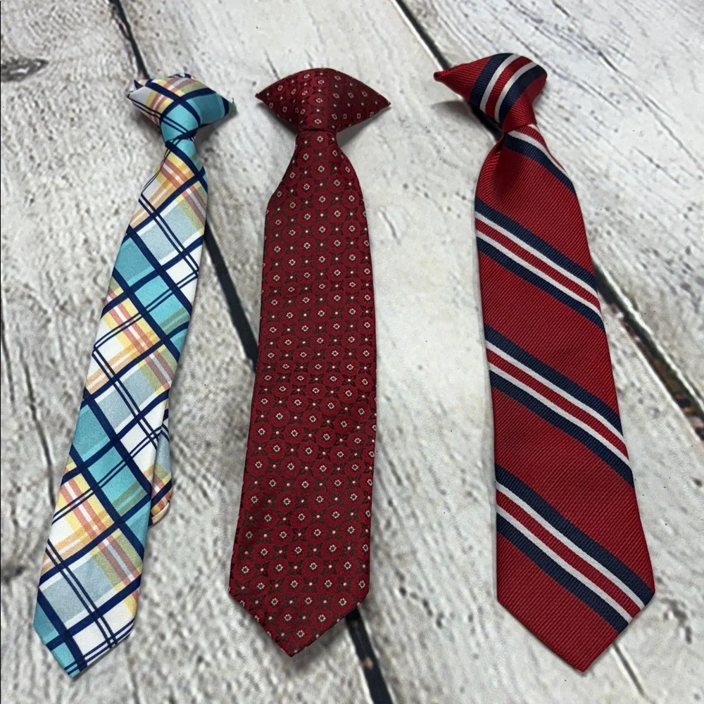 Stylish Boys Clip on Ties.